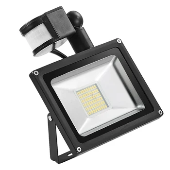 

220V 30W Led Motion Sensor Flood Light IP65 Waterproof Outdoor Lighting Reflector Led Floodlight Sensor Lamp for Garden Street