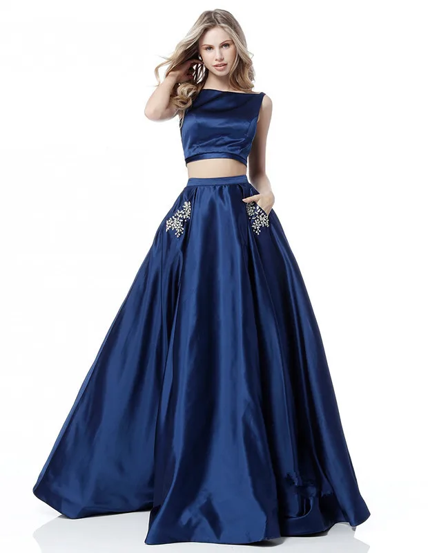 

Two-piece dress women's summer suit pink navy blue strapless 2 PCS party club solid color sexy midi dress