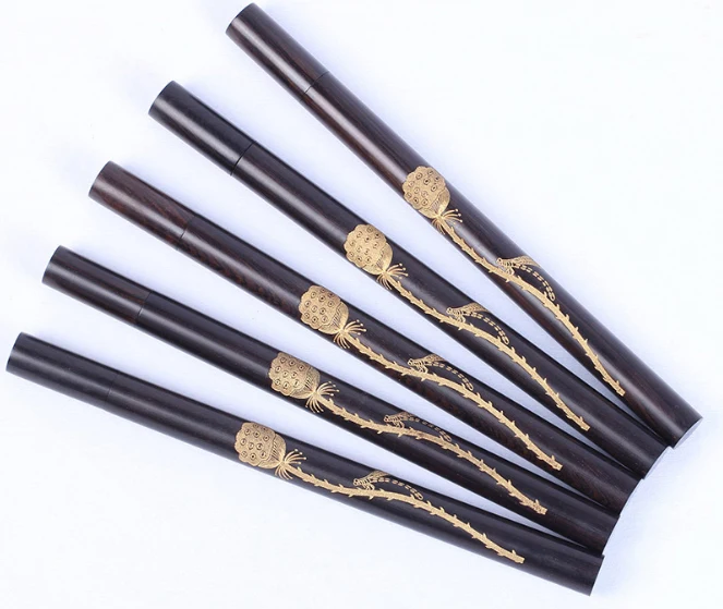 

Wholesale Kinds of Wooden Incense Tube Bamboo Tube Rosewood Barrel Ebony Black wood Barrel Tube Metal Incense Barrel