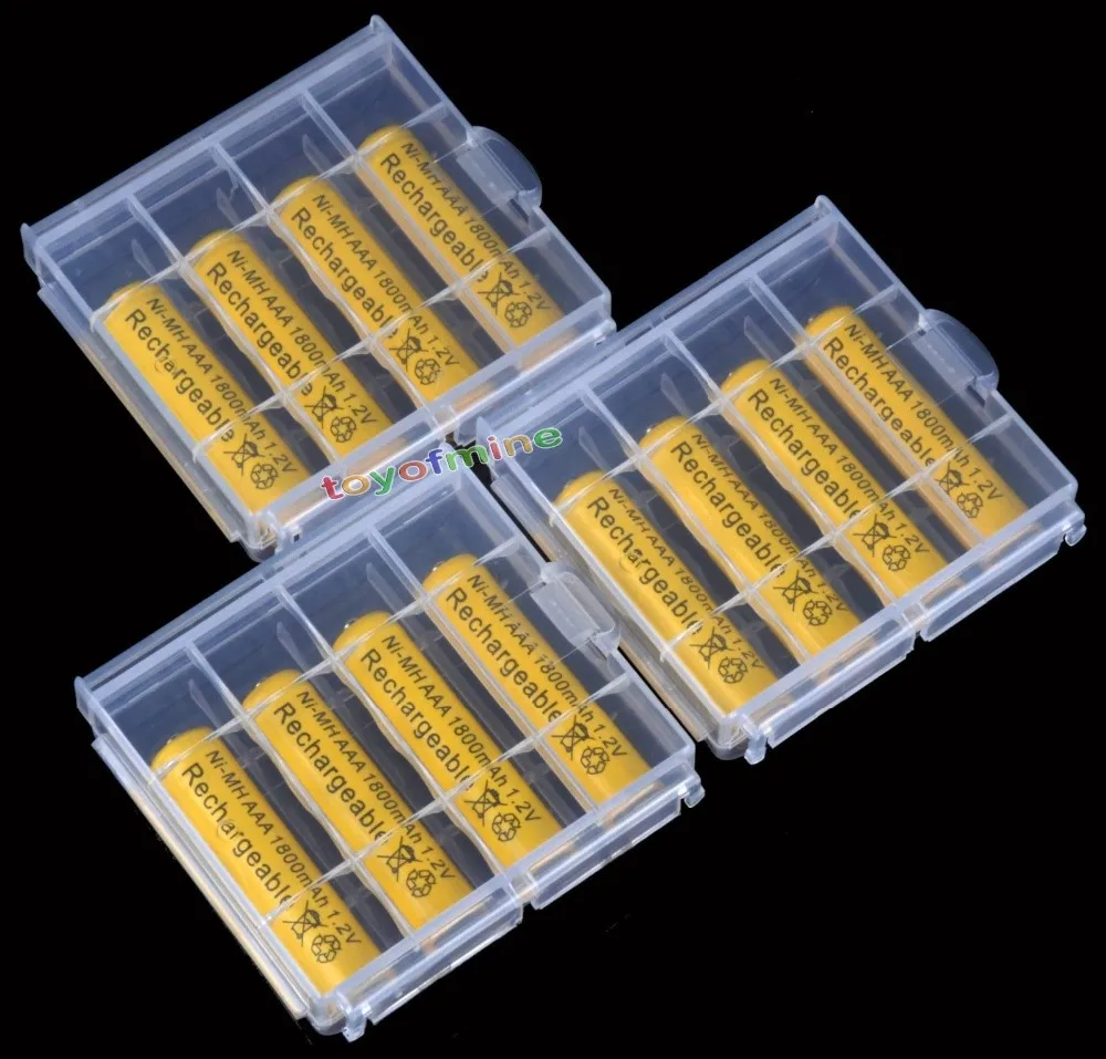 4/8/12/16/20 шт. перезаряжаемые батарейки AAA 1800 мАч NiMH 1 2 в 3 А|aaa 1800mah|nimh 1.2vrechargeable battery |