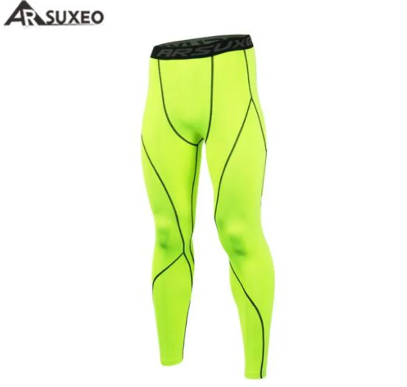 

ARSUXEO Men Sport Compression Tights Base Layer Running Tights Shorts Run Fitness GYM Workout Active Training Exercise Pants