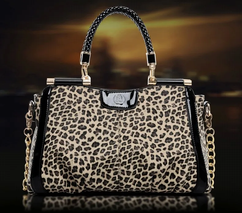 

New 2015 fashion bolsas leopard pattern women handbag trendy crossbody bag female shoulder bags hot sale women messenger bags
