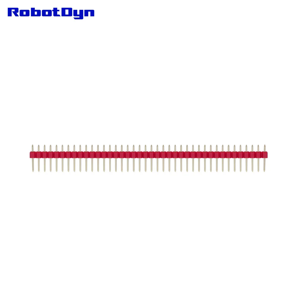 

PinHeader Male 10lines * 40pin, RED, 2.54mm Pitch,Straight, PL=11.5 Single Row