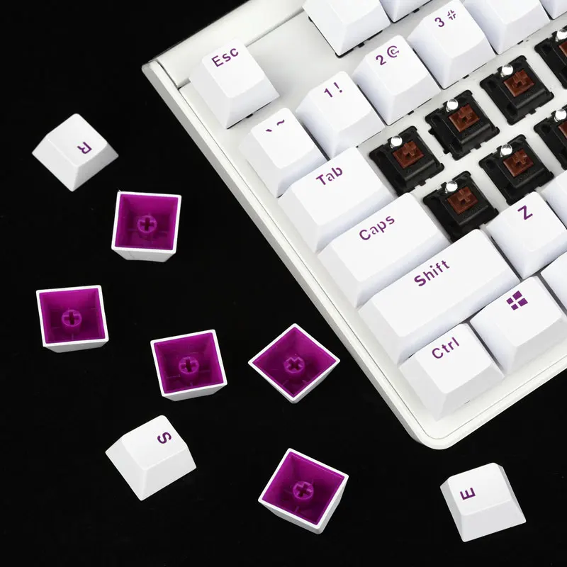 

ABS Keycaps 104 Backlit Keycaps for Mechanical Keyboards (Compatible for Cherry Switches ) + Keypuller
