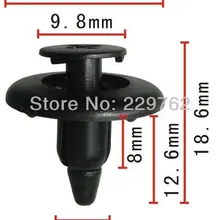 100 шт. обратно гарнир отделкой панели push-Тип фиксатор для Toyota 90467-06150 для Tacoma 1995 на Пластик крепежа Зажимы