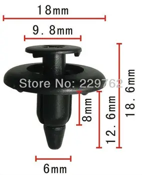 

100PCS Free Shipping Back Garnish Trim Pane Push-Type Retainer For Toyota 90467-06150 For Tacoma 1995-On Plastic Fastener Clips