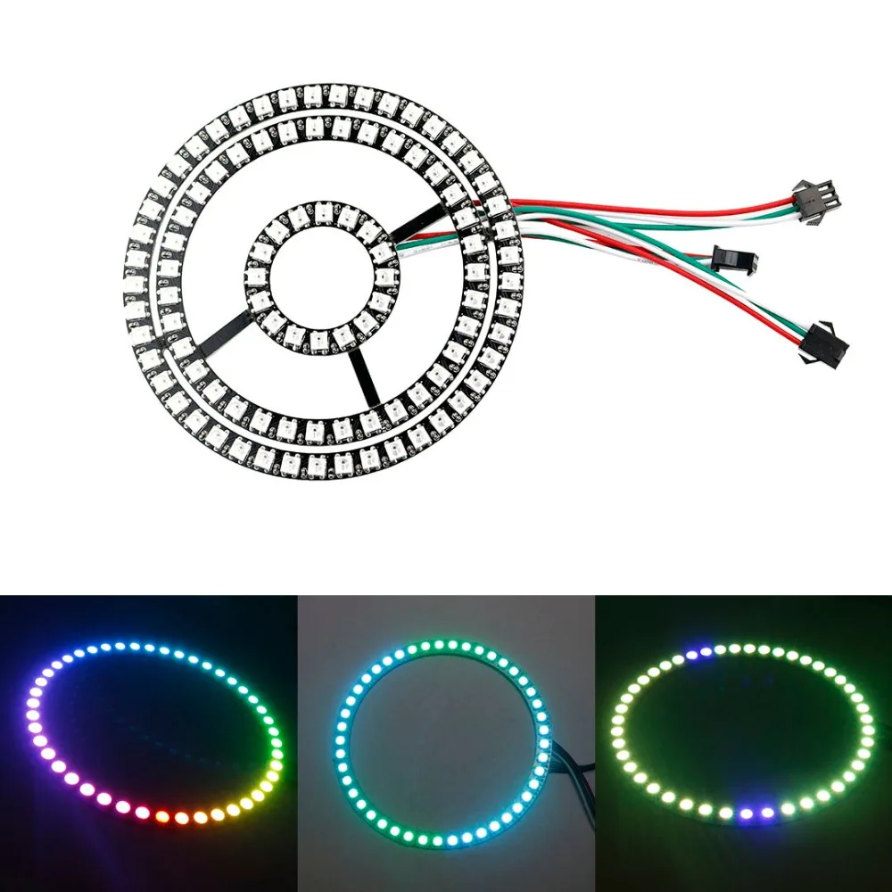 DC 5 В 16/35/45 светодиодный модуль RGB 5050 WS2812B ambilight SMD газа красочные цифровой