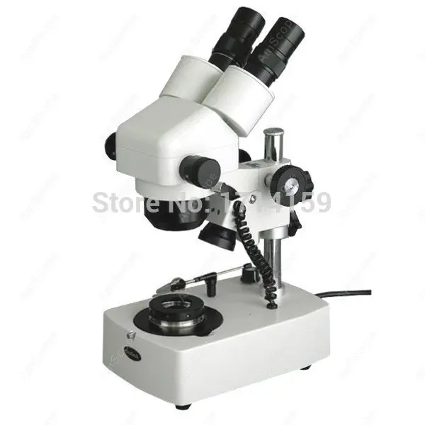 Ювелирные изделия Gem-AmScope поставки 10X-60X даркфилд ювелирные изделия драгоценный камень стерео зум микроскоп
