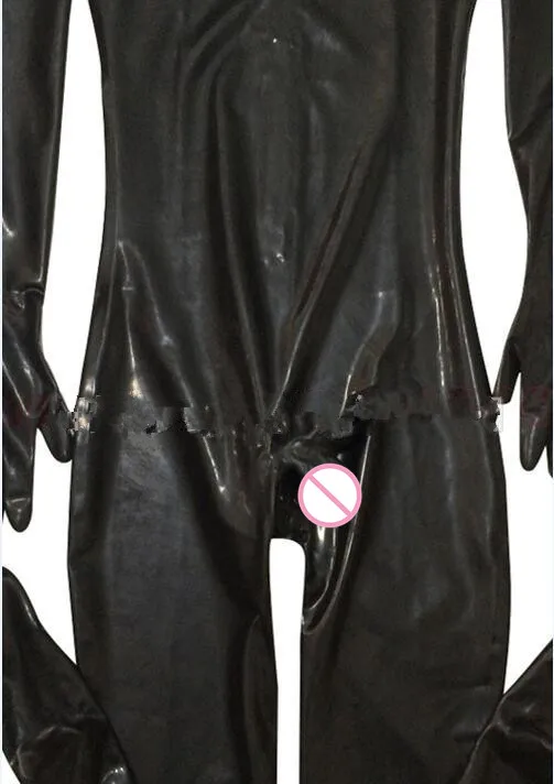 Faux Leather Penis Pouch Tanga Jumpsuit Erotic Leotard Men Sexy Nightclub Costume Prisoner Cosplay Tight Bodysuit With Headgear