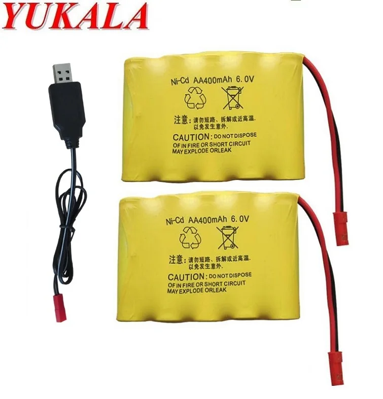 

6V 400mAh Ni-CD AA батарея jst для 543 663 636 535 RC car RC boat RC tank