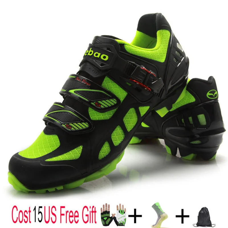 TIEBAO Professional Men Women MTB Bicycle Cycling Shoes Winter Self-Locking High Ankle Boots Triathlon Bike Shoes - Цвет: as picture