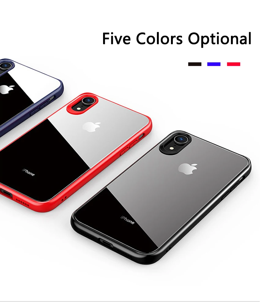

Case For iPhone 7 7 Plus 8 8 Plus & X XS XS Max XR TPU+ Transparent PC Cover Anti-knock Protect Phone Corner Silicon Funda Coque