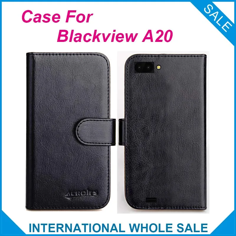 Оригинал! Чехол Blackview A20 6 видов цветов кожаный эксклюзивный чехол высокого
