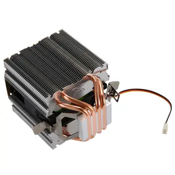 

Pure copper 4 heat pipe for 1366 1155 775Intel/AMD CPU heat sink 3 wire Lamp single fan(Black)