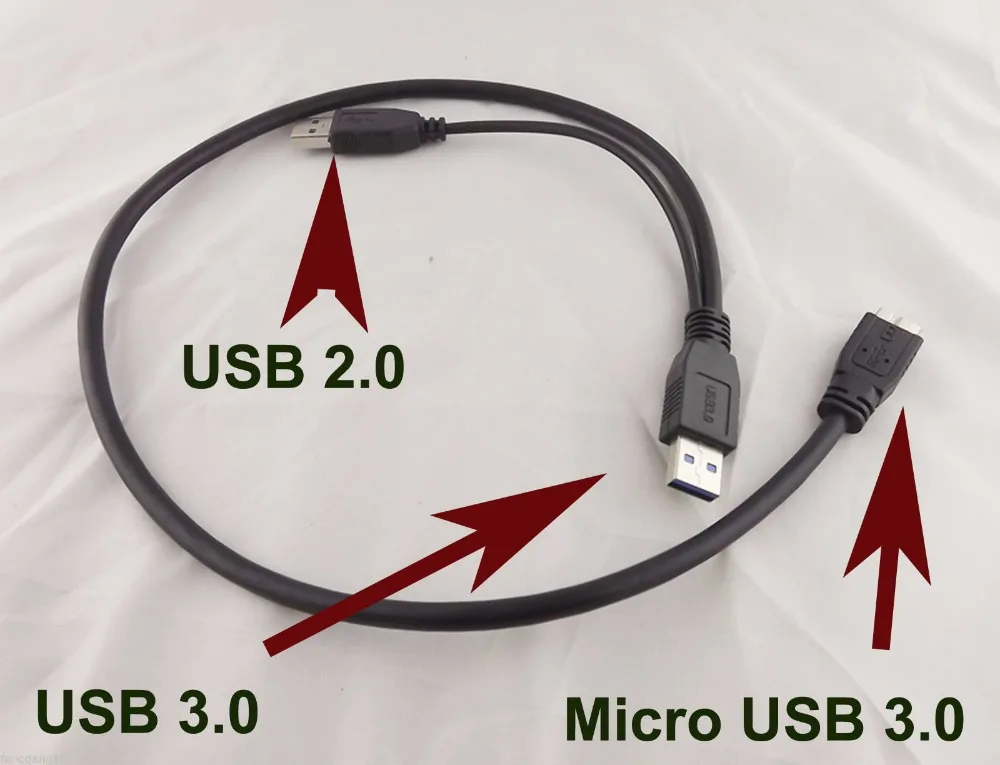 10pcs USB 3.0 A Male Micro USB 3.0 B Y Cord Cable For Toshiba External