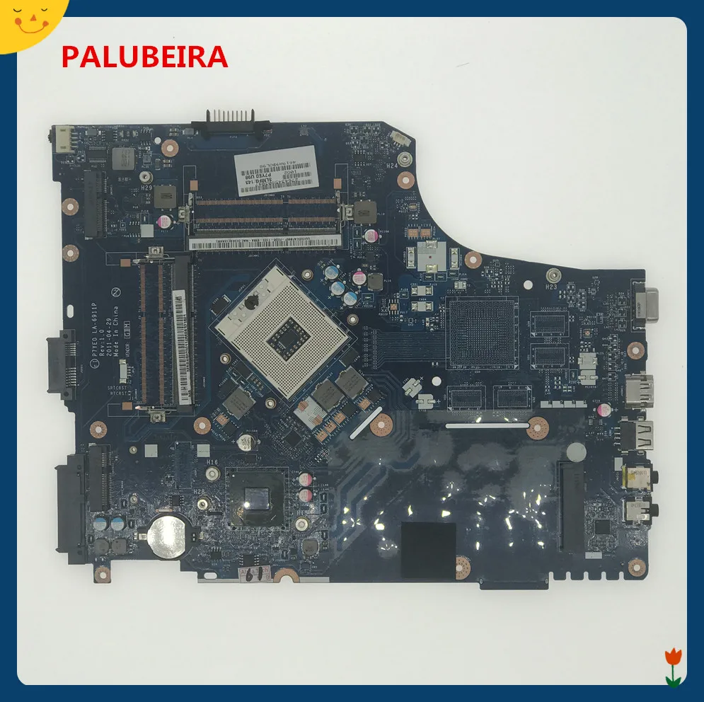 

PALUBEIRA P7YE0 LA-6911P Laptop motherboard For Acer aspire 7750 7750G HM65 DDR3 MBRN802001 MB.RN802.001 Main board works