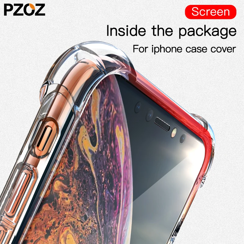 PZOZ роскошный силиконовый чехол для iphone Xs Max Xr X, антиосенний прозрачный ТПУ для iphone 8 7 6s 6 S Plus, мягкий чехол для телефона