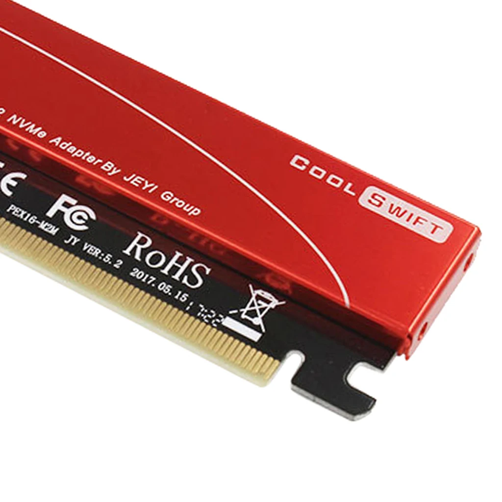 Dovewill NVMe M.2 NGFF SSD to PCIE 3.0 X16 Adapter Expansion Card with Heatsink Case