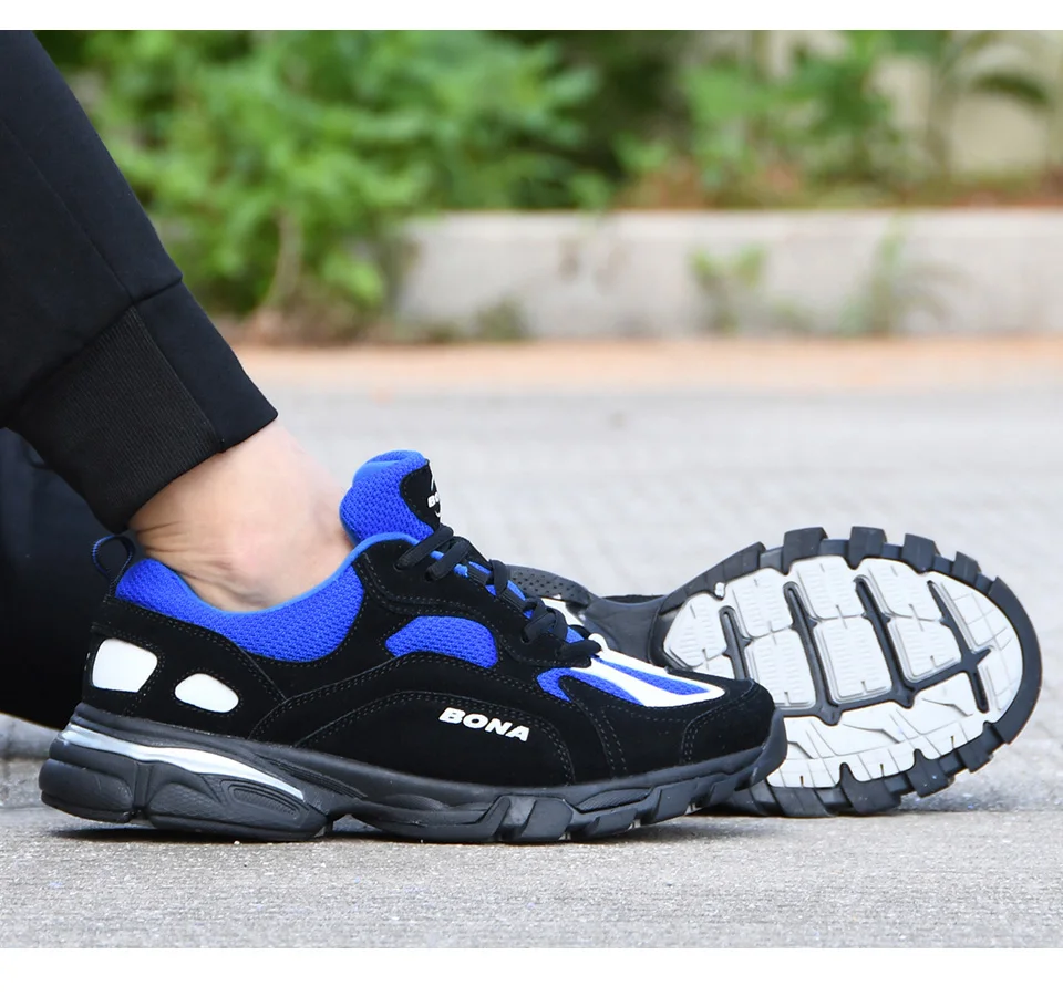 BONA Новые популярные мужские кроссовки для бега, уличная спортивная обувь, мужские кроссовки, удобная спортивная обувь для тренировок, мужская обувь