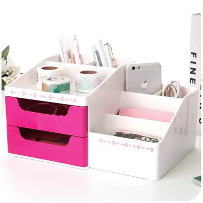  Korean Fashion Desk Pen Holder Office Desk Organizer Pencil Holder Quality Plastic Stationary Holde