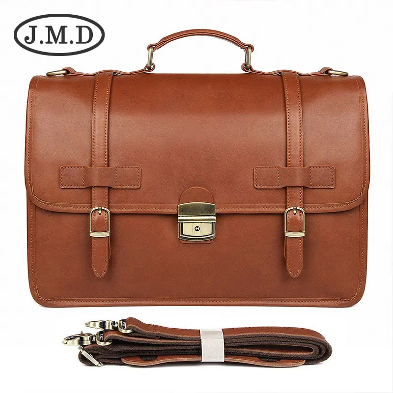 J.M.D новый изысканный портфель в британском стиле мужская кожаная деловая сумка