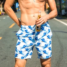 Летние новые купальники для пар мужские купальный костюм Sunga trend fly bird print Купальники Мужские и женские шорты купальные трусы-боксеры пляжные шорты