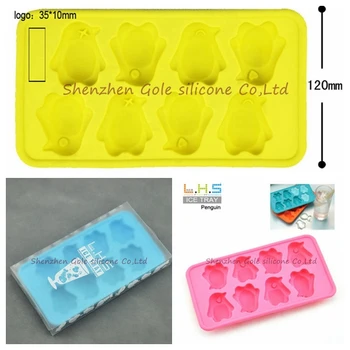 

300pcs/lot Penguins ice lattice [boxed] - animal ice lattice Silicone ice forming tools explosion models Summer Promotion