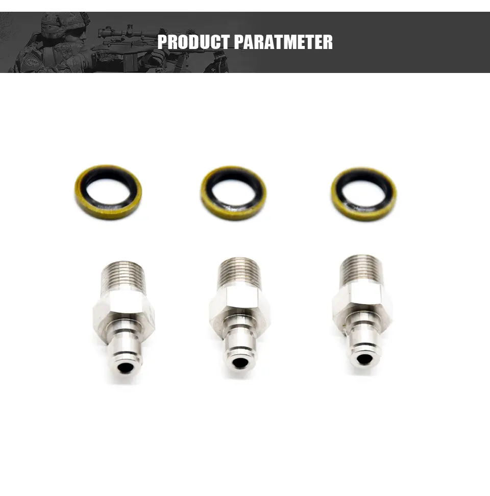 3 шт./6 шт. PCP Airforce Пейнтбол пневматический штекер быстрая муфта 8 мм соединительные части труб из нержавеющей стали 1/8NPT 1/8 BSPP