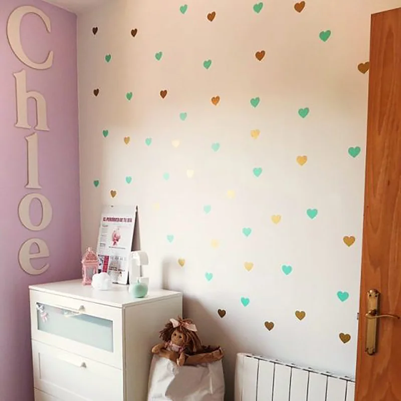 Heart wall sticker kids room baby girl room wall decal stickers home decoratNB9 