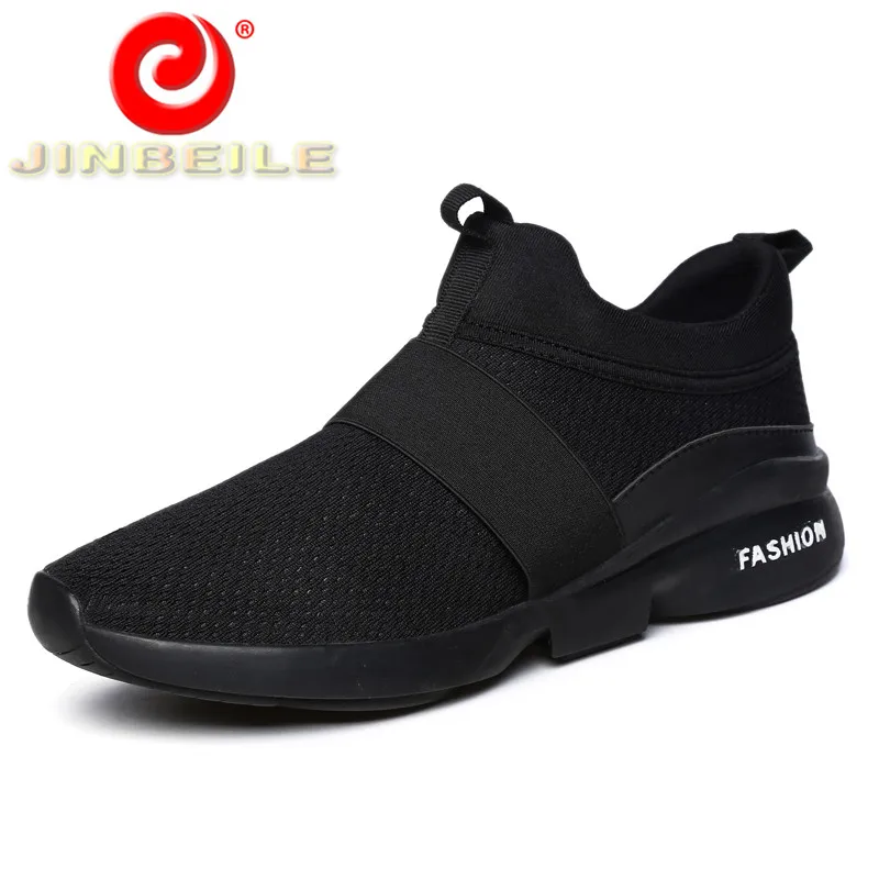 JINBEILE одноцветное Slip on мелкой ботинки для бега на плоской подошве Для мужчин