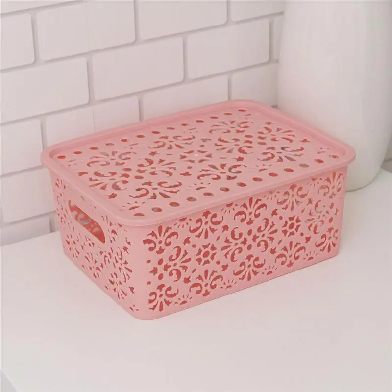 OUNONA Hollow Underwear Bra Storage Box Drawer Closet Organizers Boxes For Scarfs Socks Desktop Cosmetic Sundries Finishing Box