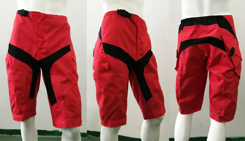 Fury Race downhill mtb shorts_Red_details