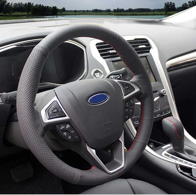 Hand Sched Genuine Length Cover On The Steering Wheel Car Covers Hand Sched Genuine Length Cover On The Steering Wheel Car Covers For Ford Fusion Mondeo 2017 Edge In From Automobiles