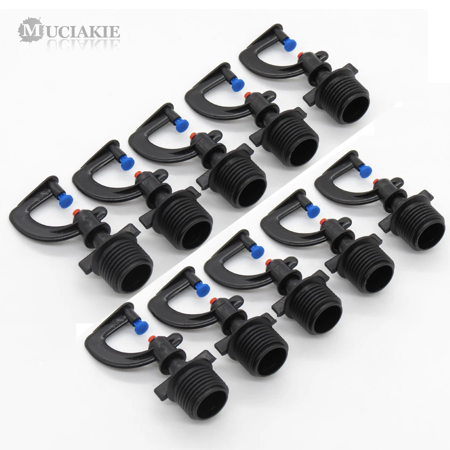 

MUCIAKIE 10PCS G Type Refraction Sprinkler with 1/2'' (20mm) Male Thread Reflect Nozzle Garden Irrigation Drip Spray