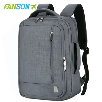

FANSON 17 Inch Laptop Backpack 15.6 Mens Male Backpacks Business Notebook Mochila Waterproof Back Pack Bags Travel Bagpack