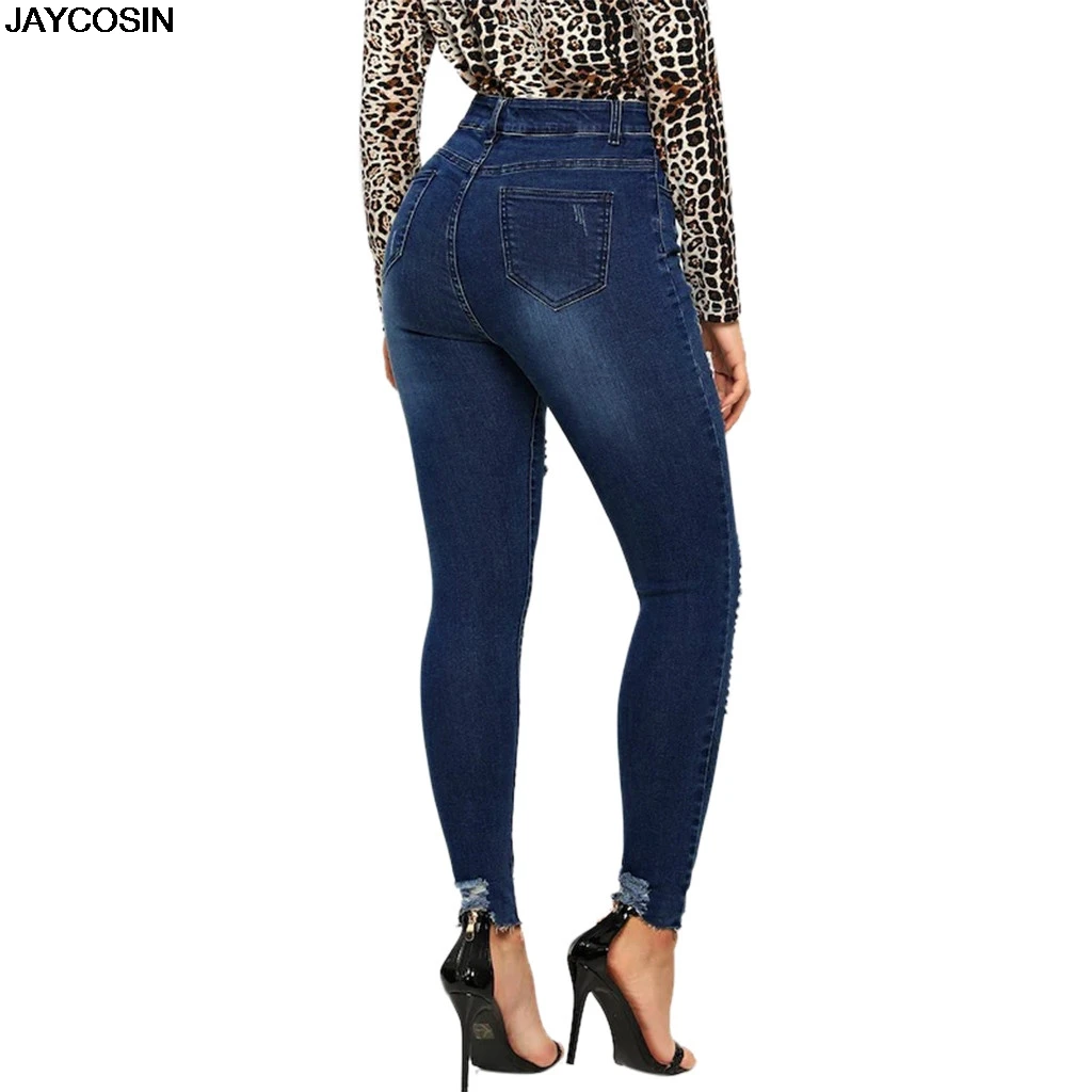 

JAYCOSIN JESNS Fashion Women's Stretch Jeans Women's Low Waist Stretch Slim Sexy Pencil Pants Jeans Pencil Length plus size 9419