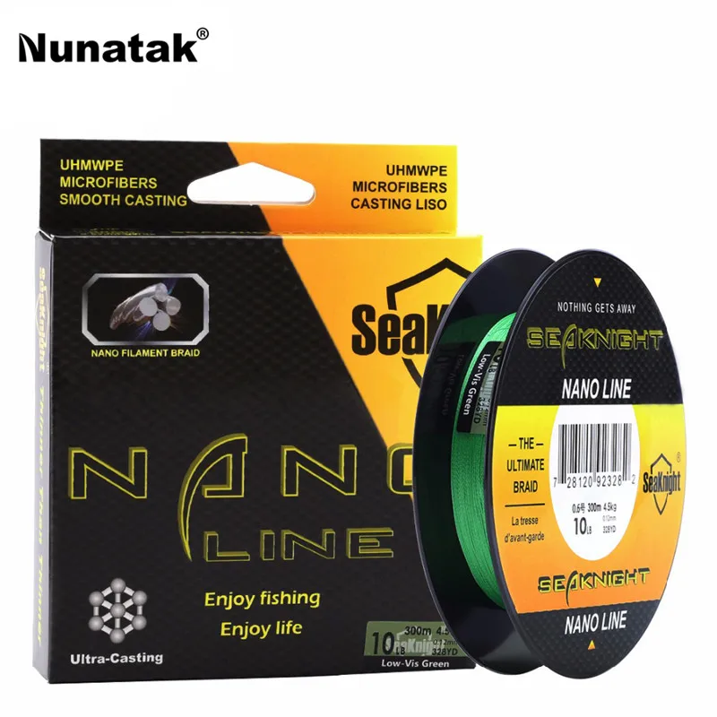 Леска рыболовная многонитевая Seaknight nano 4 провода 300 м 10LB|strong line|fishing linejapan multifilament |