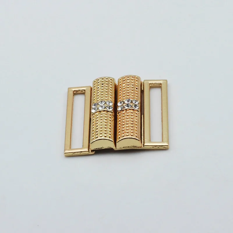 

3 Pairs Fine Quality Rhinestones Decorated Waist Belt Hooks & Clasps Sewing Garment Clasps Hooks Buckle Button for Down Jacket