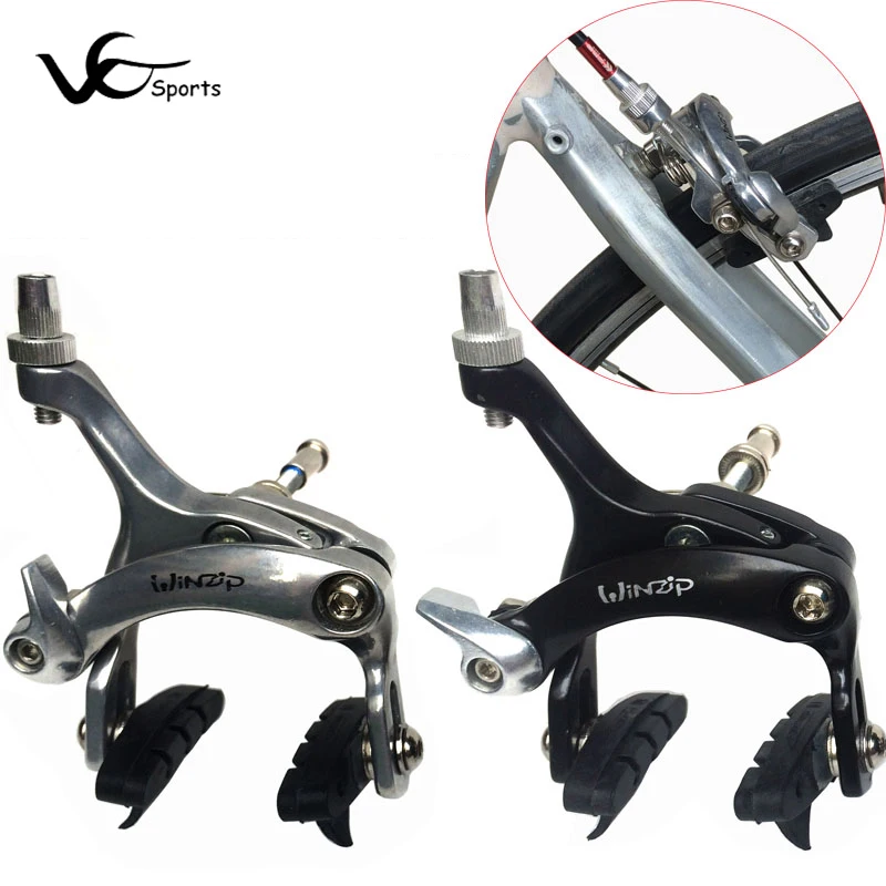 

Bicycle biaxial C brakes front/after brake 39-49mm ultralight 386g high quality Al-alloy road bike fixie bike caliper brakes