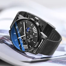 Mens Watches Top Luxury Brand Mens Wristwatch Clock Fashion Quartz Watch Men Sports Waterproof Watches Male Chronograph Clock 43 skmei brand six pin stopwatch chronograph sports watches men waterproof silicone quartz watch students fashion casual wristwatch