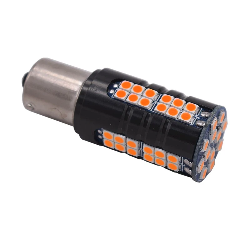 Leites 2pcs High brightness chip Car led BA15S P21W Bulb 1156 3030 60smd Tail Signal Brake lamp DC12V auto turn light (9)
