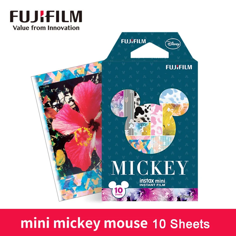 

Fujifilm Instax Mini 9 Film 10 Sheets Mickey Mouse Photo Paper Instant Film For mini 8 7s 90 25 Share SP-1 SP-2 Instant Camera