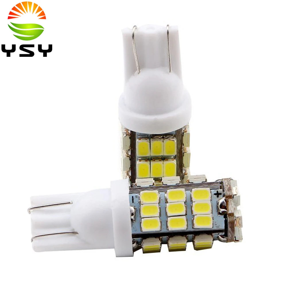 

100x/Lot 12V White T10 1206 42 SMD LED Auto Led Light Bulbs W5W Car Led Side Wedge Light t10 led lamp car styling car led light