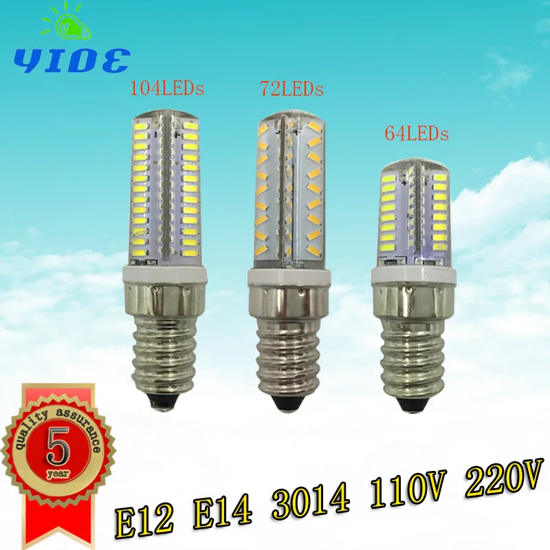 Yioe Высокое качество светодиодные G9 G4 E12 E14 B15 Светодиодная лампа Crystal Light 110 В 220