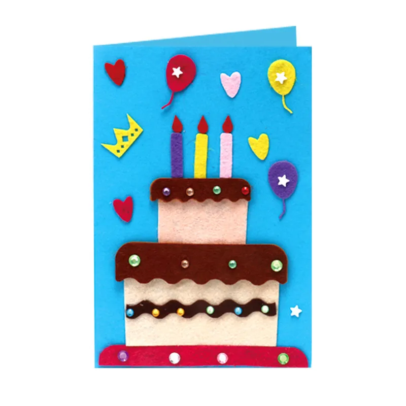 5 шт. Детская DIY домашние открытки посылка день рождения праздник благодарения поздравительные карты Образование игрушка ручной работы