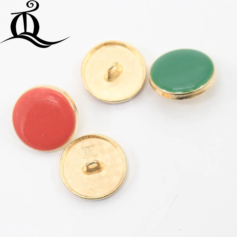 

20mm 10pcs New style High-grade oil Metal Gold pearls metal buttons Jacket shirt metal buttons Sweater coat Overcoat button p42