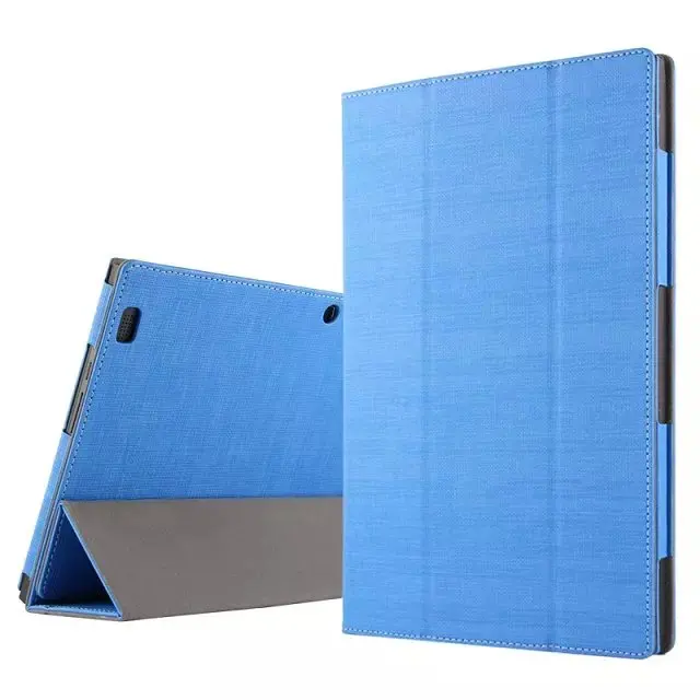 

Ultra Slim 3-Folder Canvas Grain Folio Stand PU Leather Cover Protective Sleeve Case For Teclast X2 Pro X2Pro 11.6 inch Tablet