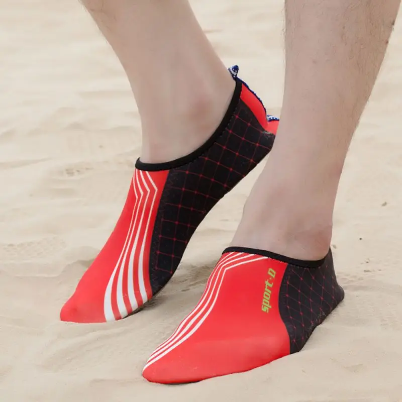 Для женщин Для мужчин Гибкая Водонепроницаемая Обувь слипоны бассейн пляж Плавание Surf Йога кожи Обувь