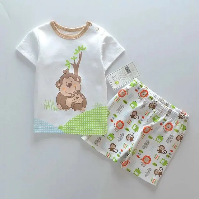 Комплекты для маленьких мальчиков, одежда с короткими рукавами для маленьких мальчиков, одежда для малышей, Детский костюм, футболка+ штаны, комплекты одежды