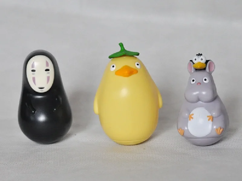 3 шт./компл. аниме Spirited Away No Face Kaonashi Spirit Man Tumbler Ver PVC экшн Фигурки Коллекционная